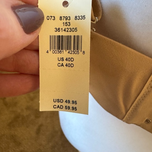 American Eagle - NWT Sunnie Strapless Lightly Lined Bra Sz 40D - Picture 9 of 10